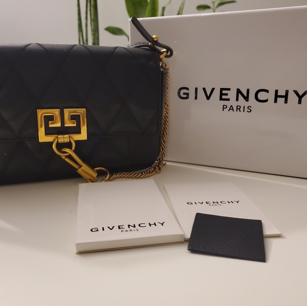 givenchy black mini pocket purse